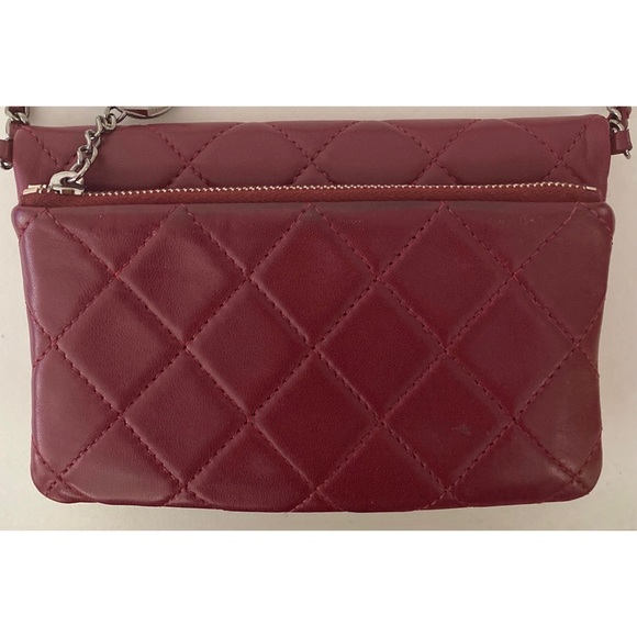 ⛔️SOLD⛔️ Authentic CHANEL Lambskin Quilted Mini Mineral Night Flap Crossbody Bag - Picture 5 of 16